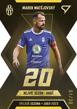 Marek Matejovsky Mlada Boleslav SportZoo FORTUNA:LIGA 2022/23 2. serie Tricata Sezona F:L /30 #TS-10